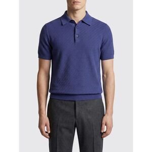 Brioni Polo Shirt Men Blue